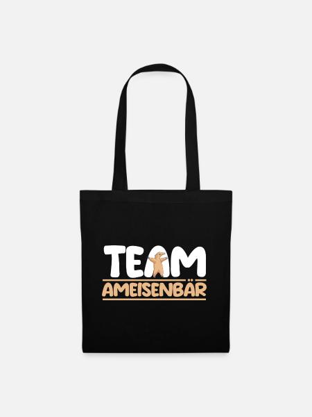 Ameisenbär - Stoffbeutel - Schwarz