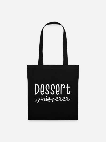 Dessert Whisperer - Stoffbeutel - Schwarz