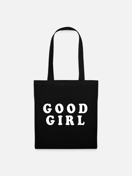 Good girl - Stoffbeutel - Schwarz
