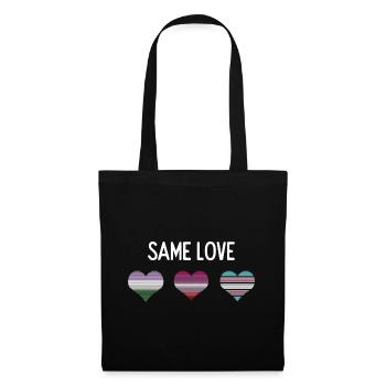 LGBTQ Pride Month - Same Love - Tote Bag - black - Front