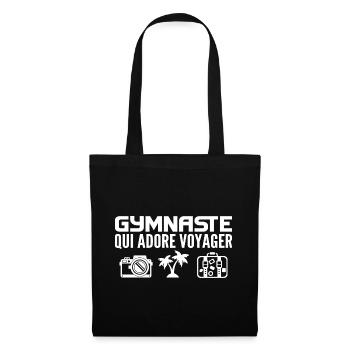 Voyageurs & Gymnastes : Passion & Découverte - Sac en tissu - noir - Devant