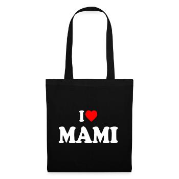 I love mami - Stoffbeutel - Schwarz - Vorne