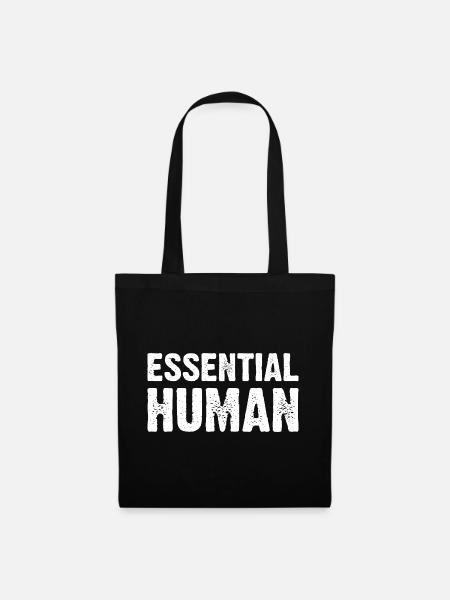 Essential Human - Stoffbeutel - Schwarz