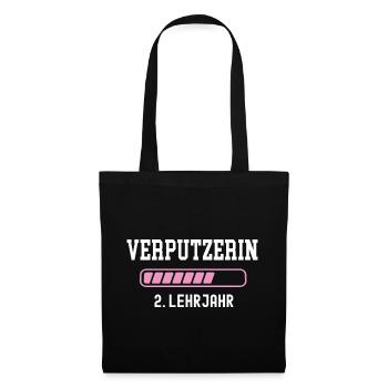 Apprentissage de plâtrier 2 ans Apprentissage de plâtrier - Sac en tissu - noir - Devant