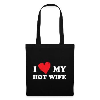 J’aime ma femme sexy - Sac en tissu - noir - Devant