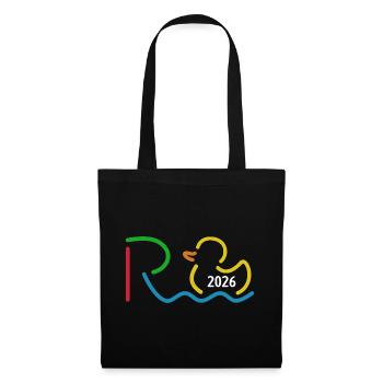 Rente 2026 - Retraite - Rente - Sac en tissu - noir - Devant