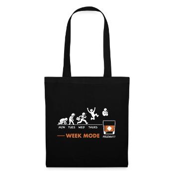 Vive le week-end - humour Wisky - Tote Bag - black - Front