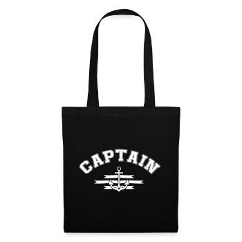 Captain Anchor Emblem - Tote Bag - black - Front