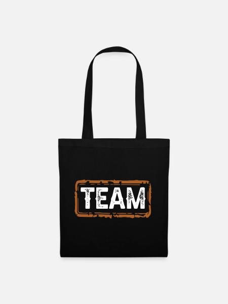 team - Stoffbeutel - Schwarz