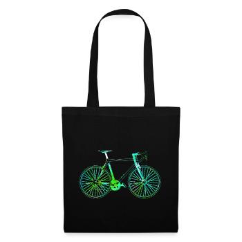 Vélo cycliste vélo vélo roue cadeau - Sac en tissu - noir - Devant