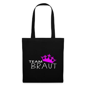 Team Braut Hochzeit Junggesellinnen Abschied. - Stoffbeutel - Schwarz - Vorne