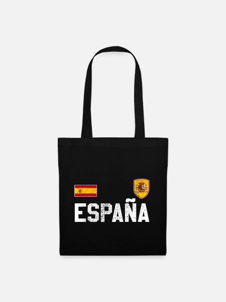 Trikot Spanien - Stoffbeutel - Schwarz