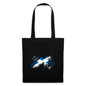 Blob drapeau écosse - Sac en tissu - noir - Devant