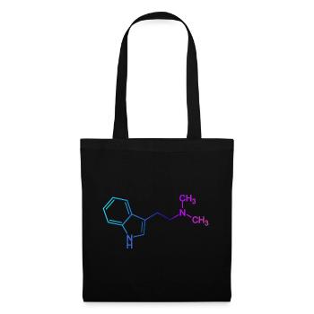 Ayahuasca DMT molecule N,N-dimethyltryptamine - Tote Bag - black - Front