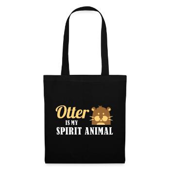 Otter - Stoffbeutel - Schwarz - Vorne