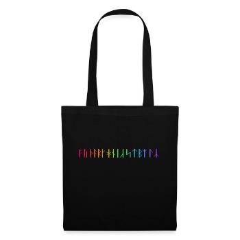 FUTHARK Runes - Tote Bag - black - Front