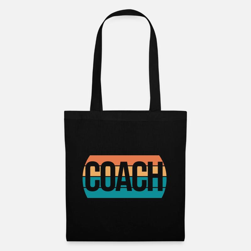 Coach Geschenk Mann Frau Trainer - Stoffbeutel - Schwarz