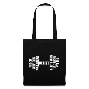 Motivation Haltère Gym Gym Exercice - Sac en tissu - noir - Devant