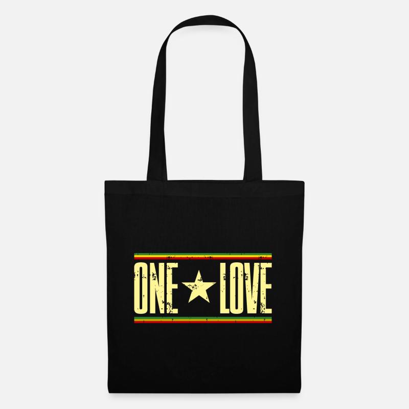 one love reggae - Stoffbeutel - Schwarz
