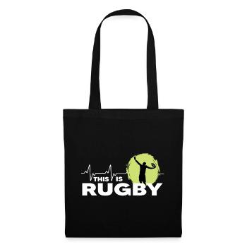 rugby rugby players rugby season this is rugby - Tote Bag - black - Front