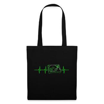 Fréquence de la platine vinyle - Sac en tissu - noir - Devant