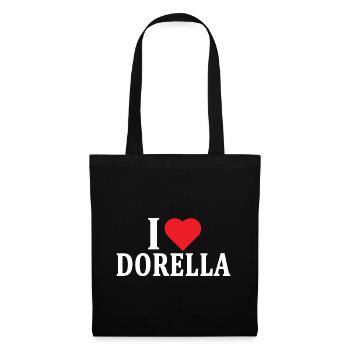 t-shirt I love Dorella t-shirt gift idea - Tote Bag - black - Front