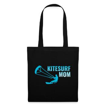 Kitesurf Kiteboard Kiteboarder Kitesurf Maman - Sac en tissu - noir - Devant