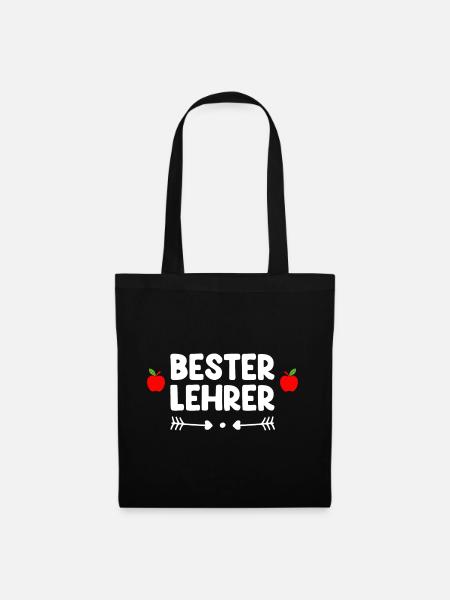 Bester Lehrer - Stoffbeutel - Schwarz