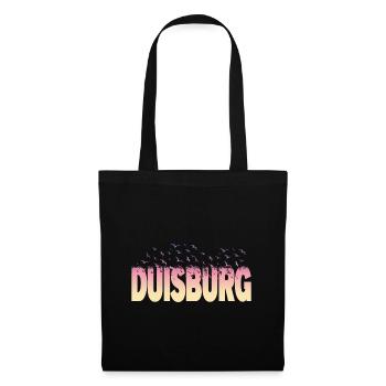 Duisburg Germany City Font Birds Skyline - Tote Bag - black - Front