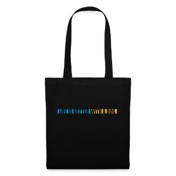 better with a dog - Tote Bag - black - Front