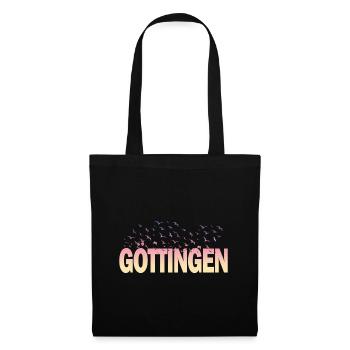 Göttingen Germany City Font Birds Skyline - Tote Bag - black - Front