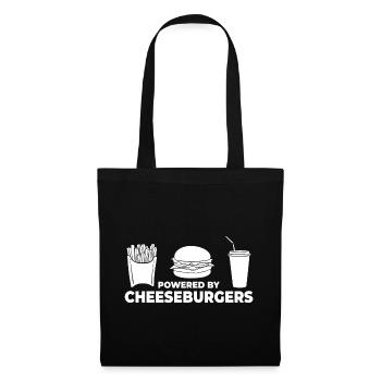 Cheeseburger Cheese Sandwich Hamburger - Tote Bag - black - Front