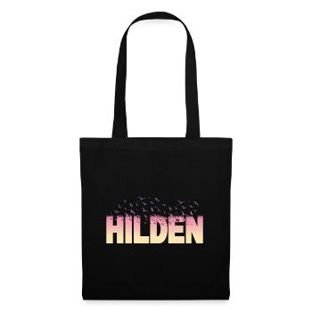 Hilden Germany City Font Birds Skyline - Tote Bag - black - Front
