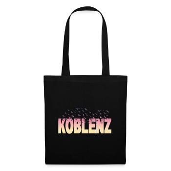 Koblenz Germany City Font Birds Skyline - Tote Bag - black - Front