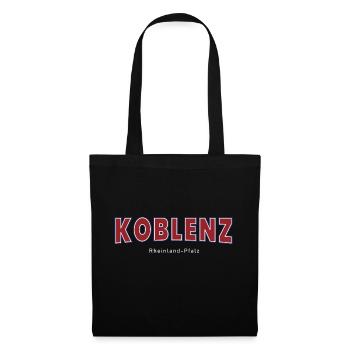Koblenz - Stoffbeutel - Schwarz - Vorne