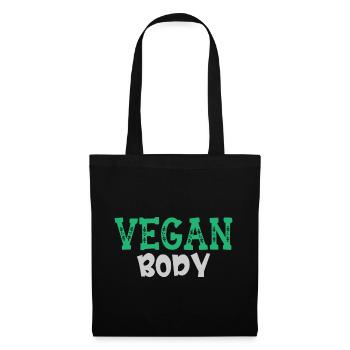 Vegan Body - Stoffbeutel - Schwarz - Vorne