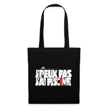 J'peux pas j'ai Piscine - Sac en tissu - noir - Devant