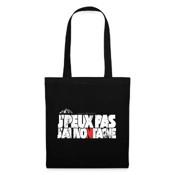 J'peux pas j'ai montagne - Sac en tissu - noir - Devant