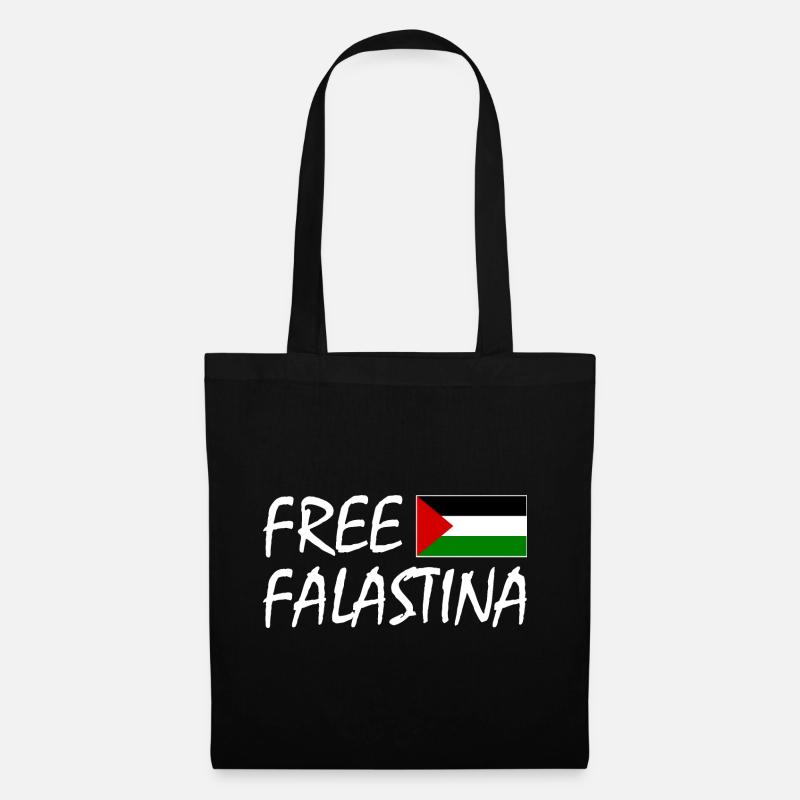 Free palestine - Stoffbeutel - Schwarz