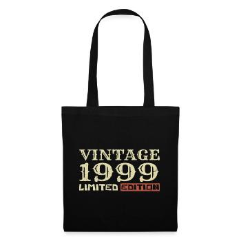 1999 Vintage :25e Anniversaire Cadeau Rétro Unique - Sac en tissu - noir - Devant