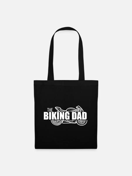 The Biking Dad Motorrad-Design - Stoffbeutel - Schwarz