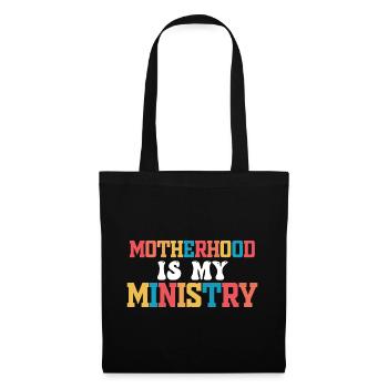 La maternité est mon ministère - Sac en tissu - noir - Devant