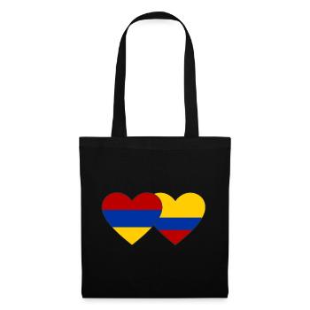 Armenia Colombia Flag Heart - Tote Bag - black - Front