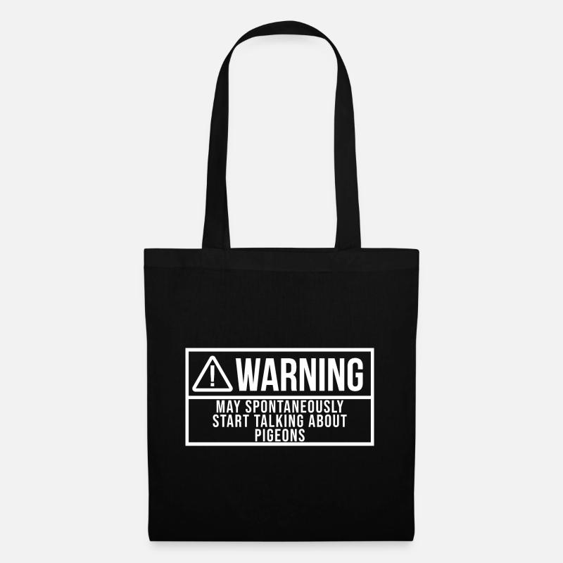 Taube - Stoffbeutel - Schwarz