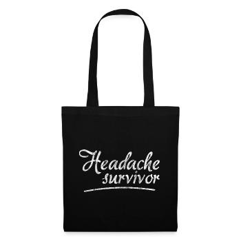 Headache Survivor 3 - Stoffbeutel - Schwarz - Vorne