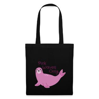 Pink Seal - Stoffbeutel - Schwarz - Vorne