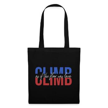 The hallway is lava bouldering climbing climb retro - Tote Bag - black - Front