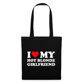 I love my blonde girlfriend - Tote Bag - black - Front