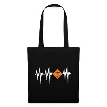 Danger Pyro Battement de Cœur - Sac en tissu - noir - Devant