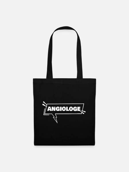 Angiologe als Ausbildung - Stoffbeutel - Schwarz